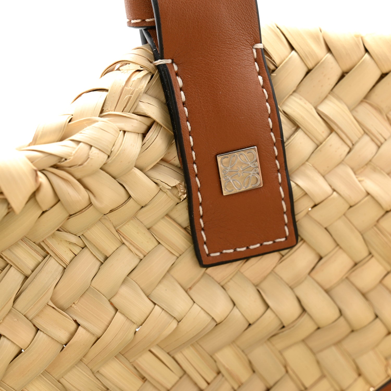 Loewe Raffia Basket Tote Bag Natural Tan 10 of 10