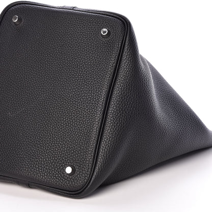 Hermes Taurillon Clemence Picotin Lock 22 MM Black 10 of 11