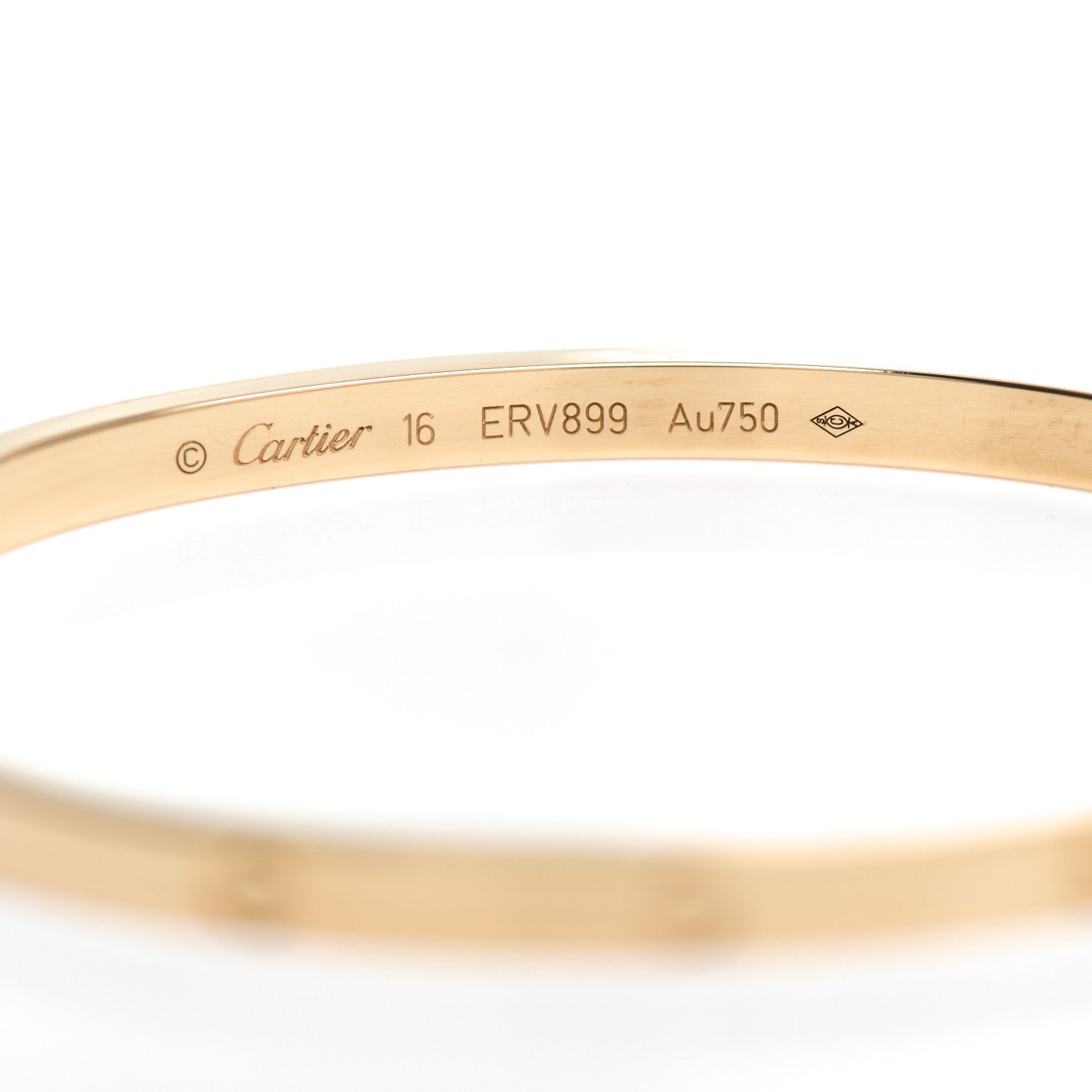 Cartier 18K Yellow Gold Small LOVE Bracelet 16 4 of 4