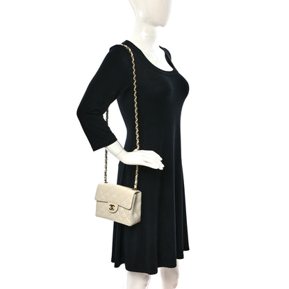 Chanel Caviar Quilted Mini Square Flap White 2 of 9