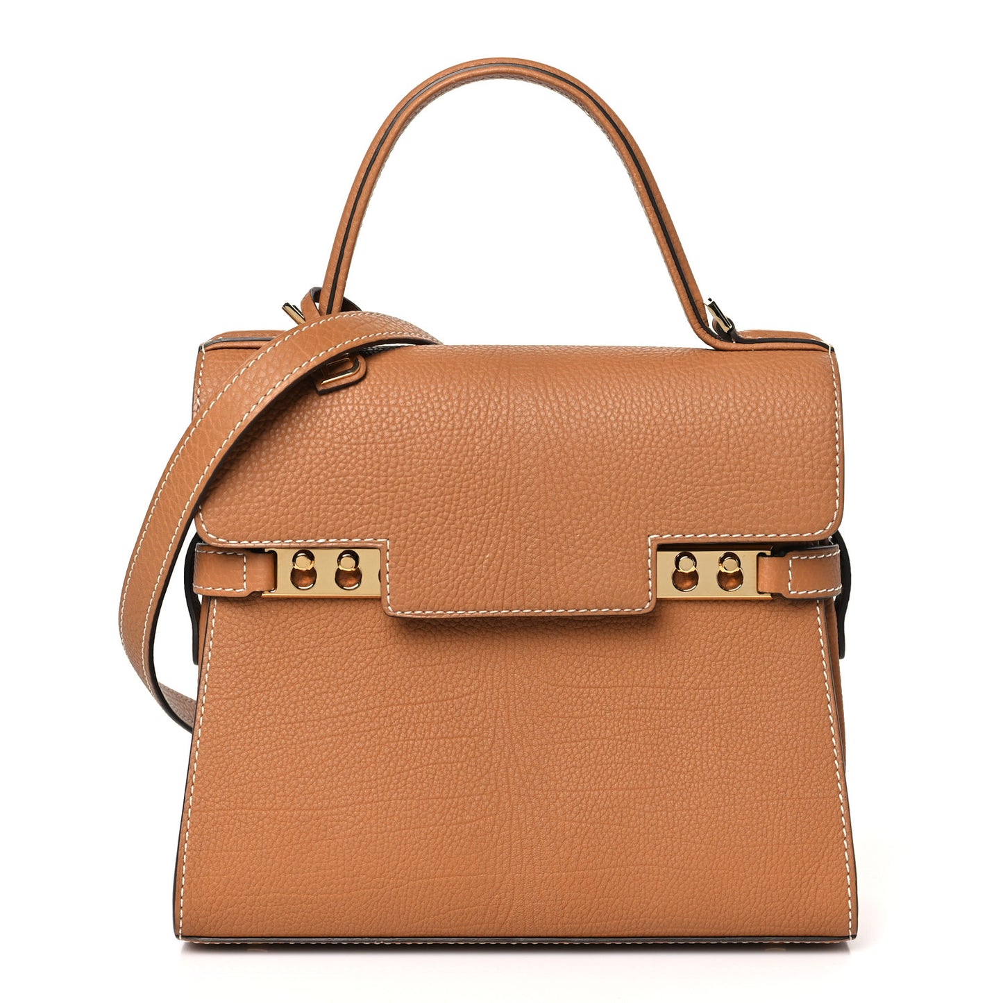 Crispy Calfskin Mini Tempete Satchel Vegetal