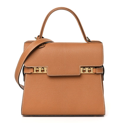 Delvaux Crispy Calfskin Mini Tempete Satchel Vegetal 1 of 9