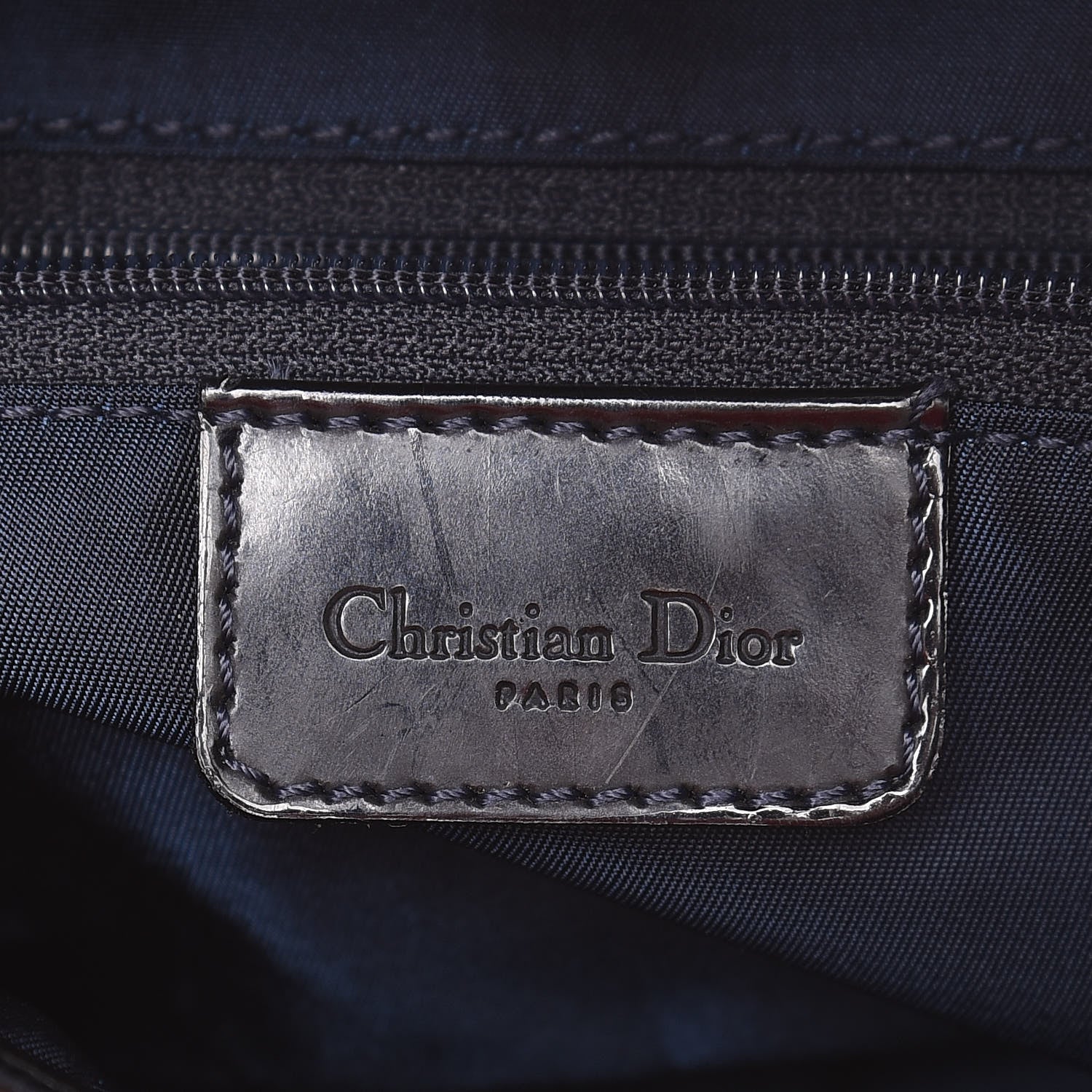 Christian Dior Denim Miss Diorella Double Saddle Bag Blue 6 of 7