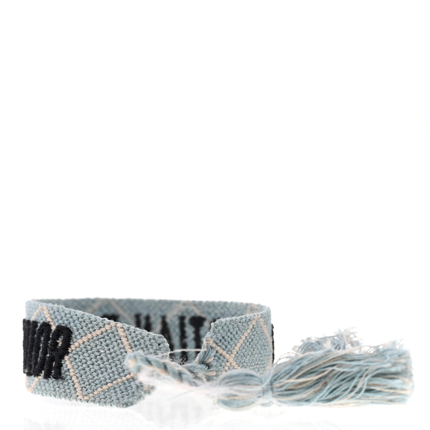 Christian Dior Woven Cotton J'Adior Friendship Bracelet Set Blue Nude 4 of 5