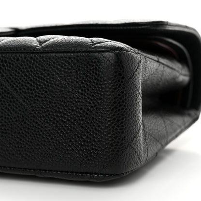 Chanel Caviar Quilted Medium Double Flap Black 10 of 13