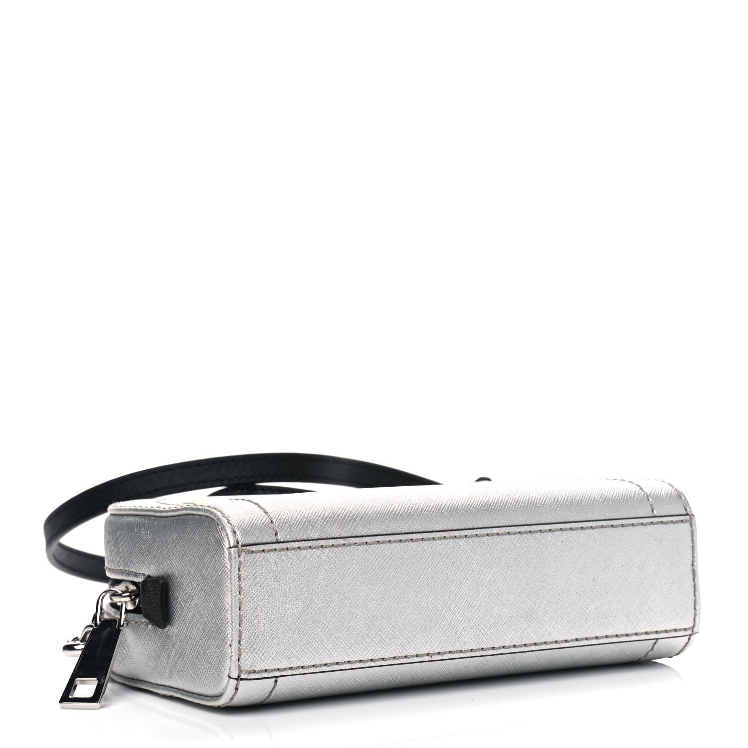 Marc Jacobs Metallic Saffiano Playback Boxed Dome Crossbody Bag Silver 3 of 4