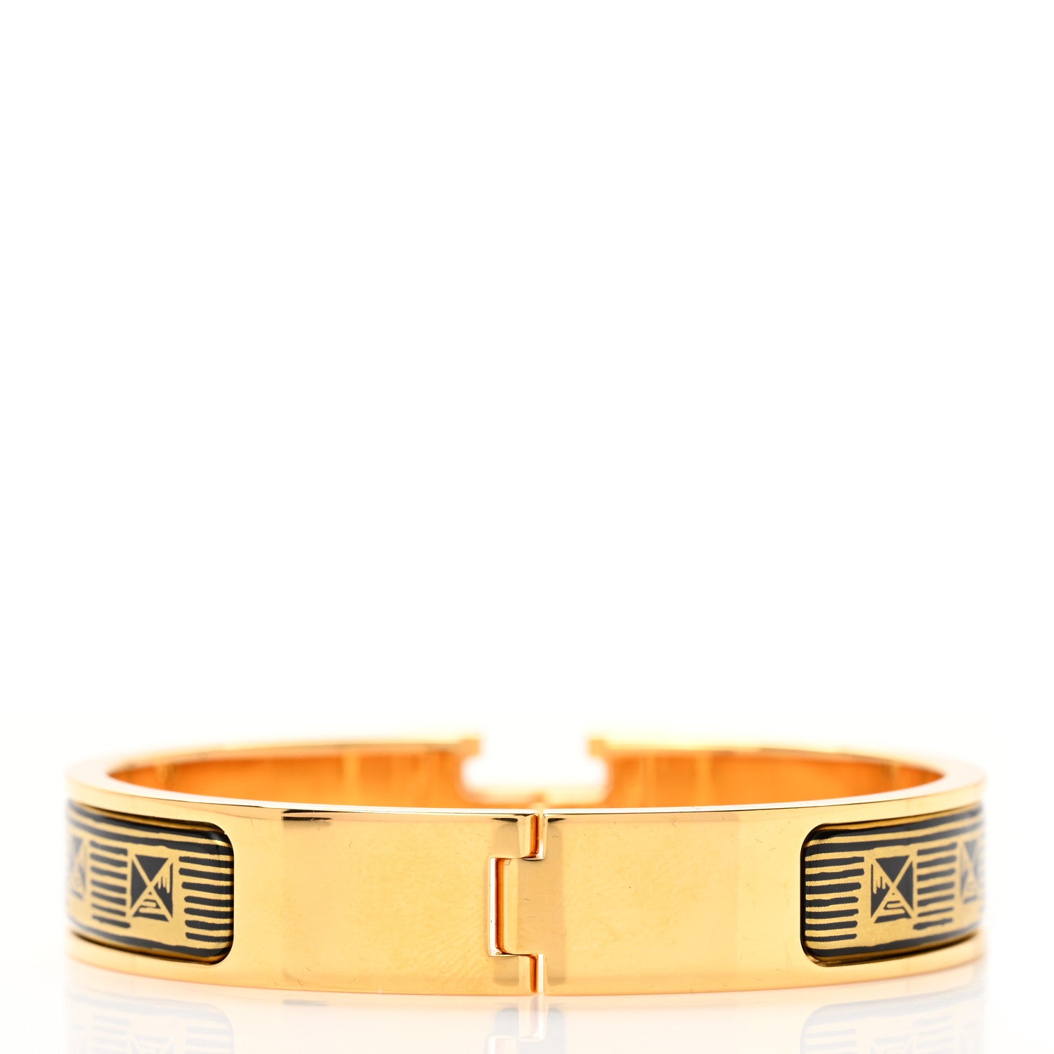 Hermes Enamel Narrow Print Clic Clac H Bracelet PM 3 of 6