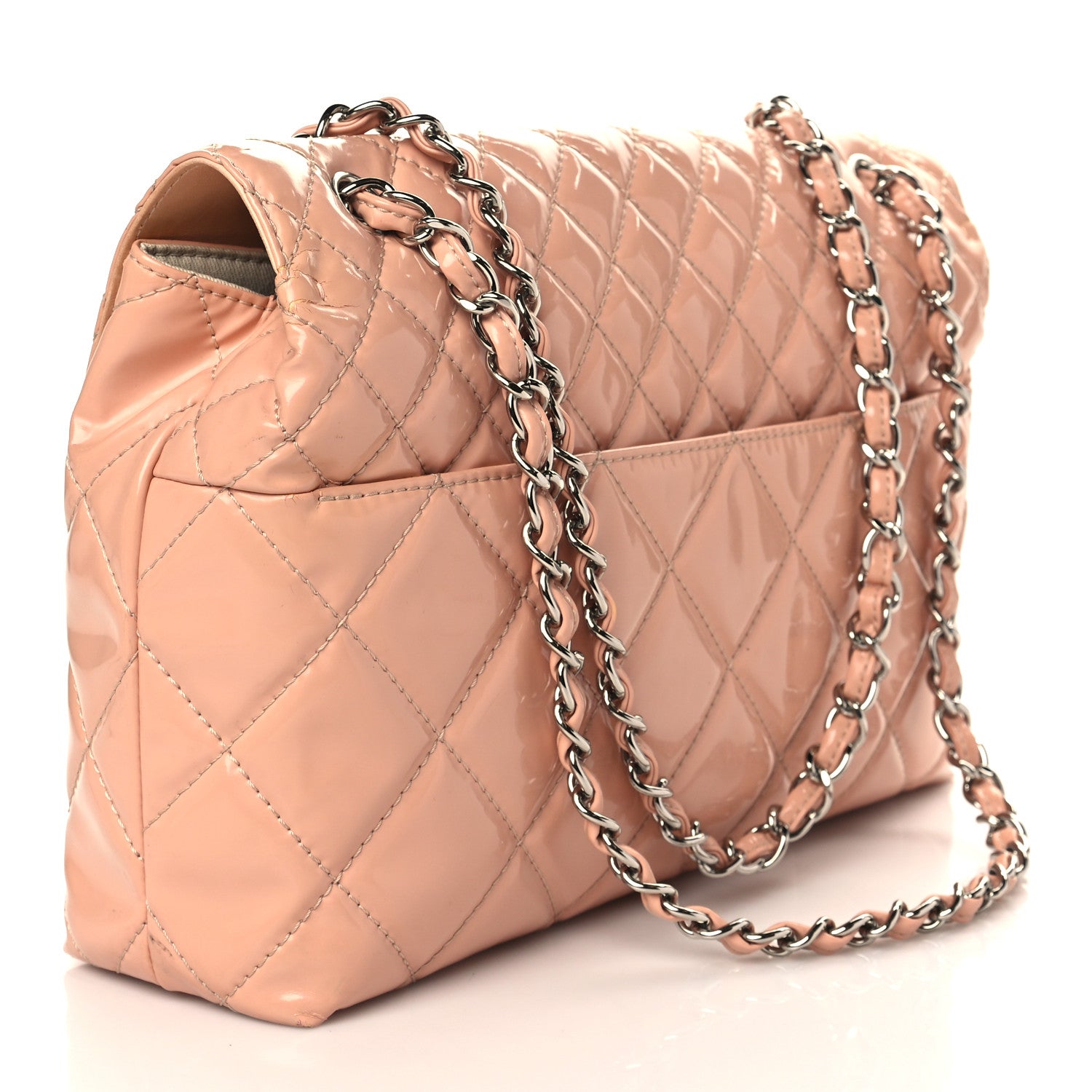 Chanel Vinyl Quilted In The Business Flap Bag Pink 3 of 11