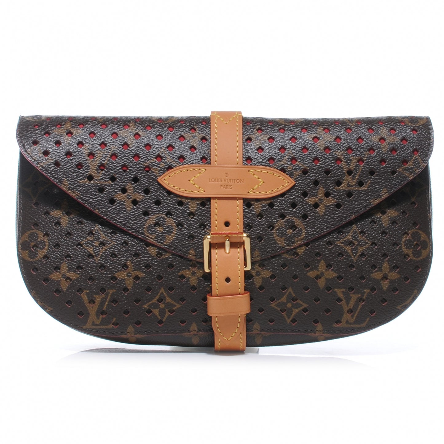 Monogram SC Flore Clutch Saumur Corail