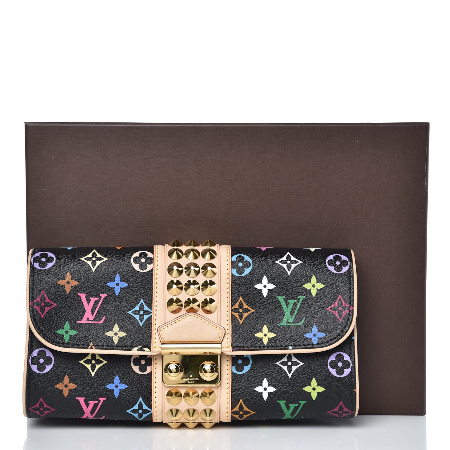 Monogram Multicolor Courtney Clutch Black