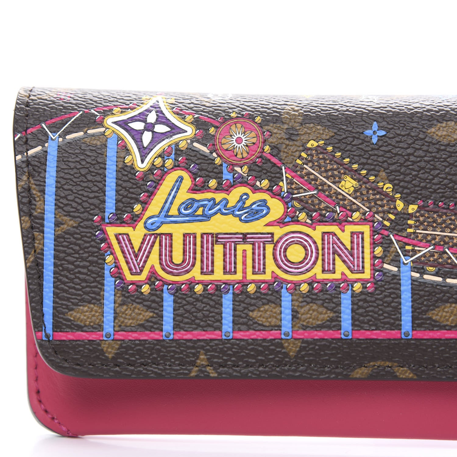 Louis Vuitton Monogram 2020 Christmas Animation Roller Coaster Woody Glasses Case Pivoine 9 of 9