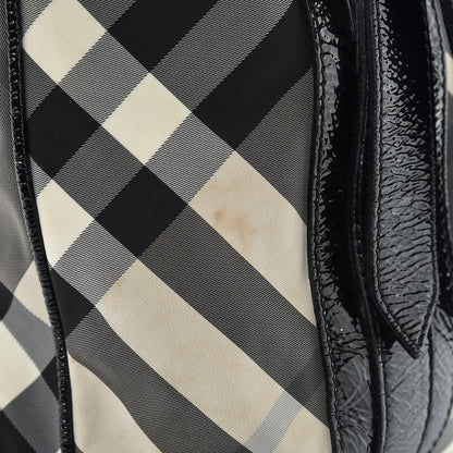 Burberry Nylon Beat Check Victoria Tote Black 11 of 13