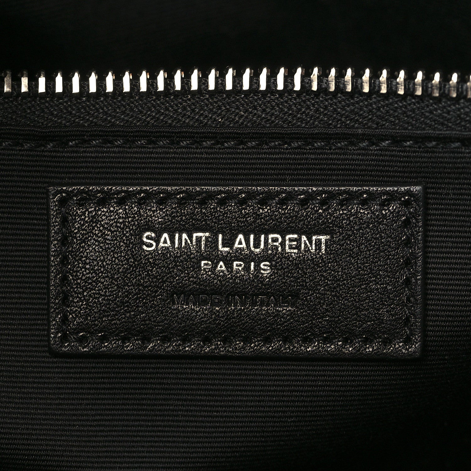 Saint Laurent Raffia Linen Calfskin Rive Gauche Tote Black 6 of 9