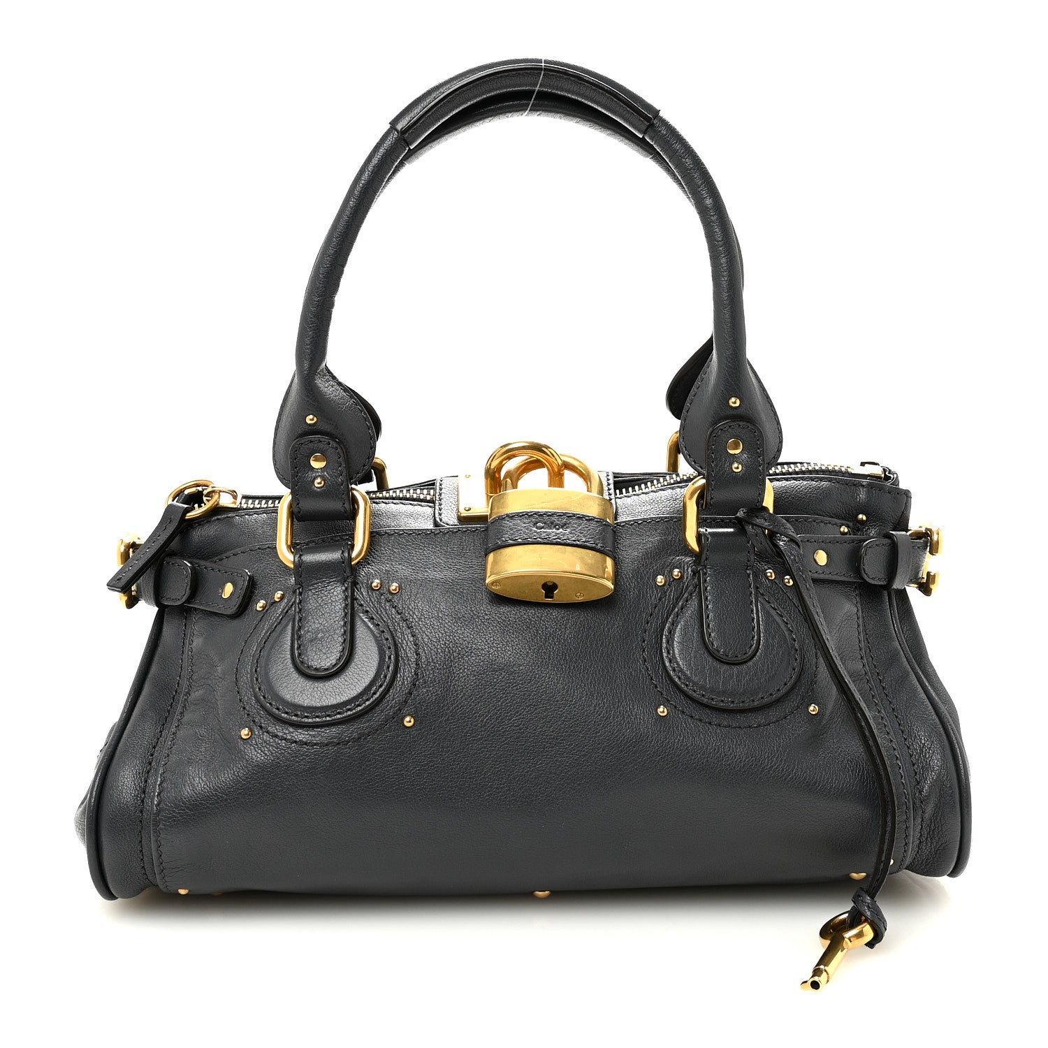 Chloe Grained Buffalo Paddington Black Navy 1 of 9