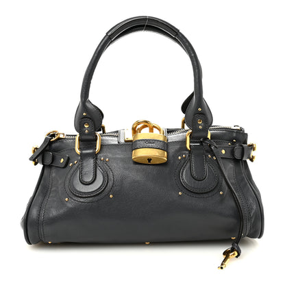 Chloe Grained Buffalo Paddington Black Navy 1 of 9