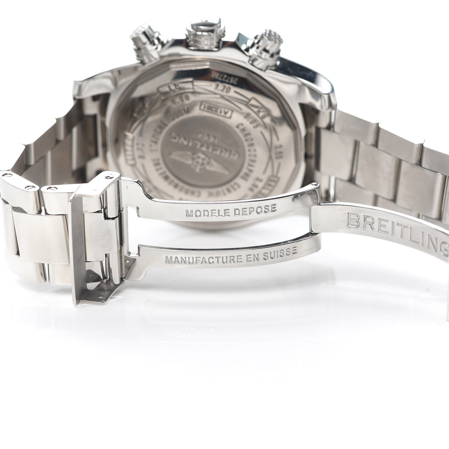 Breitling Stainless Steel 43mm Avenger II Chronograph Automatic Watch Black A13381 5 of 6