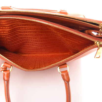 Prada Saffiano Large Galleria Double Zip Tote Papaya 7 of 17