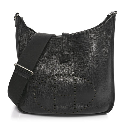 Hermes Taurillon Clemence Evelyne III GM Black 1 of 12