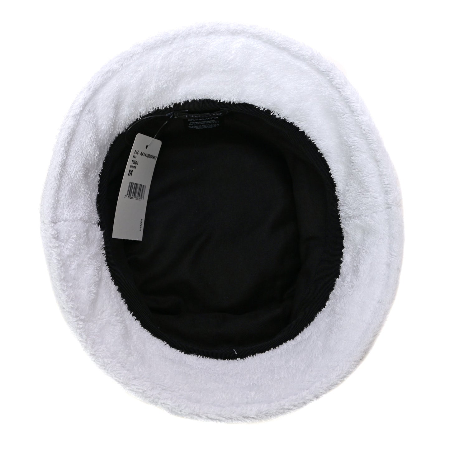 Terry Cloth CC Bucket Hat M White