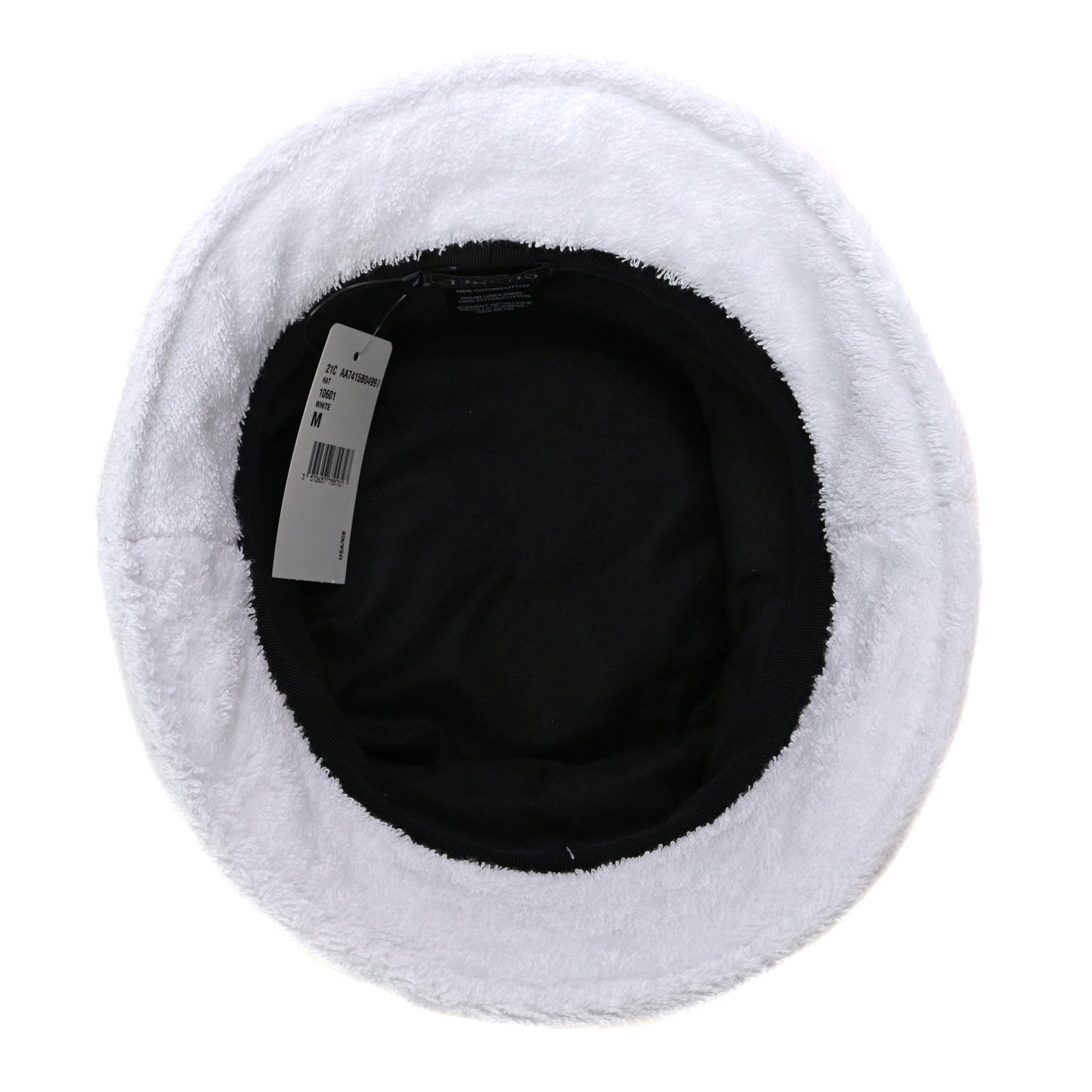 Chanel Terry Cloth CC Bucket Hat M White 5 of 7