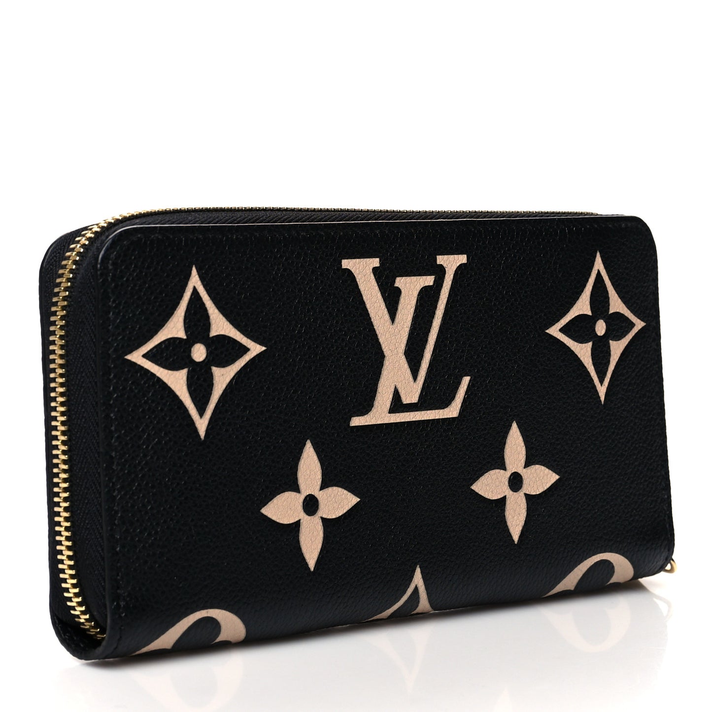 Empreinte Monogram Giant Zippy Wallet Black Beige