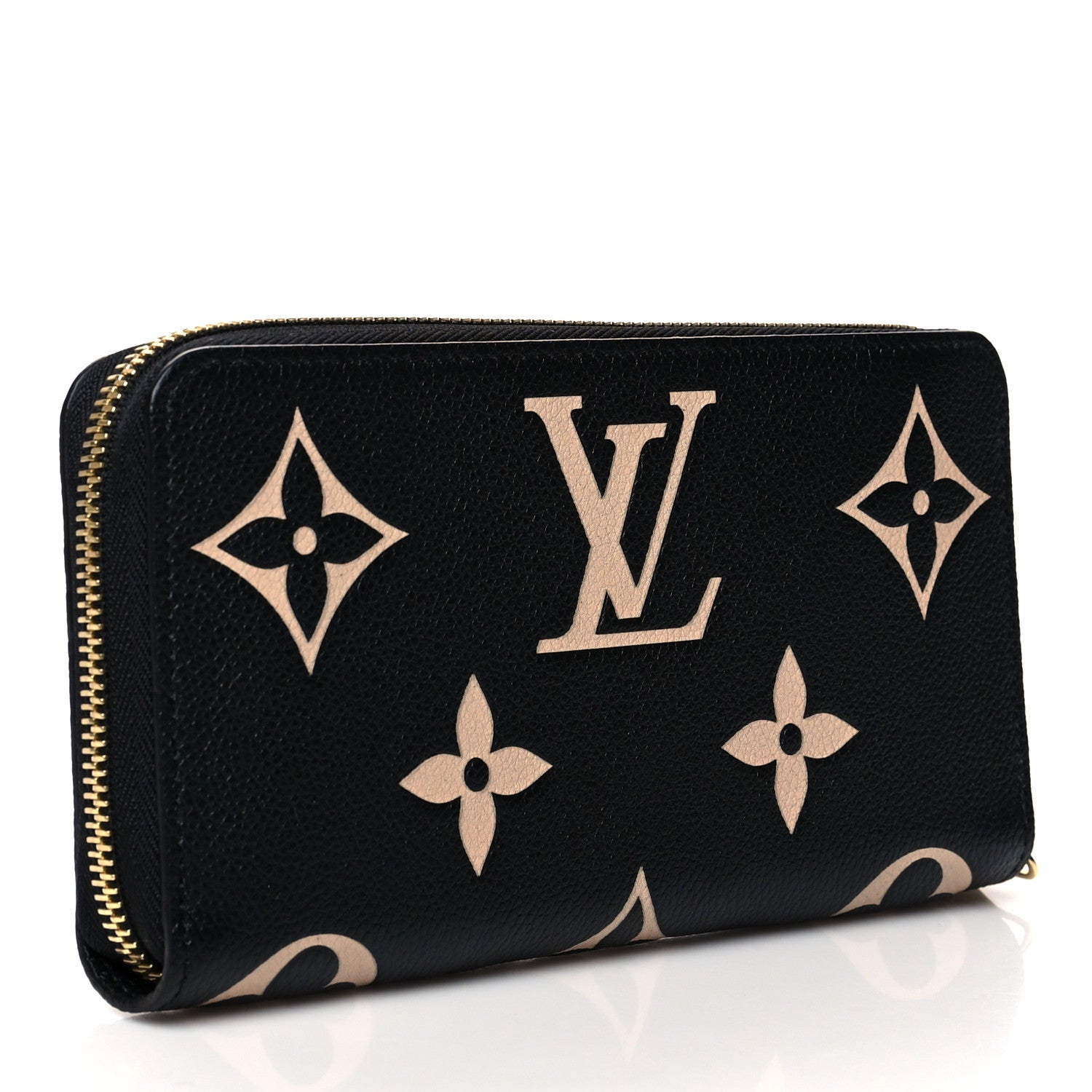 Louis Vuitton Empreinte Monogram Giant Zippy Wallet Black Beige 3 of 7
