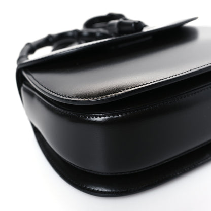 Gucci Boarded Dyana Lux Calfskin Web Monochrome Small Bamboo 1947 Top Handle Bag Black 8 of 10
