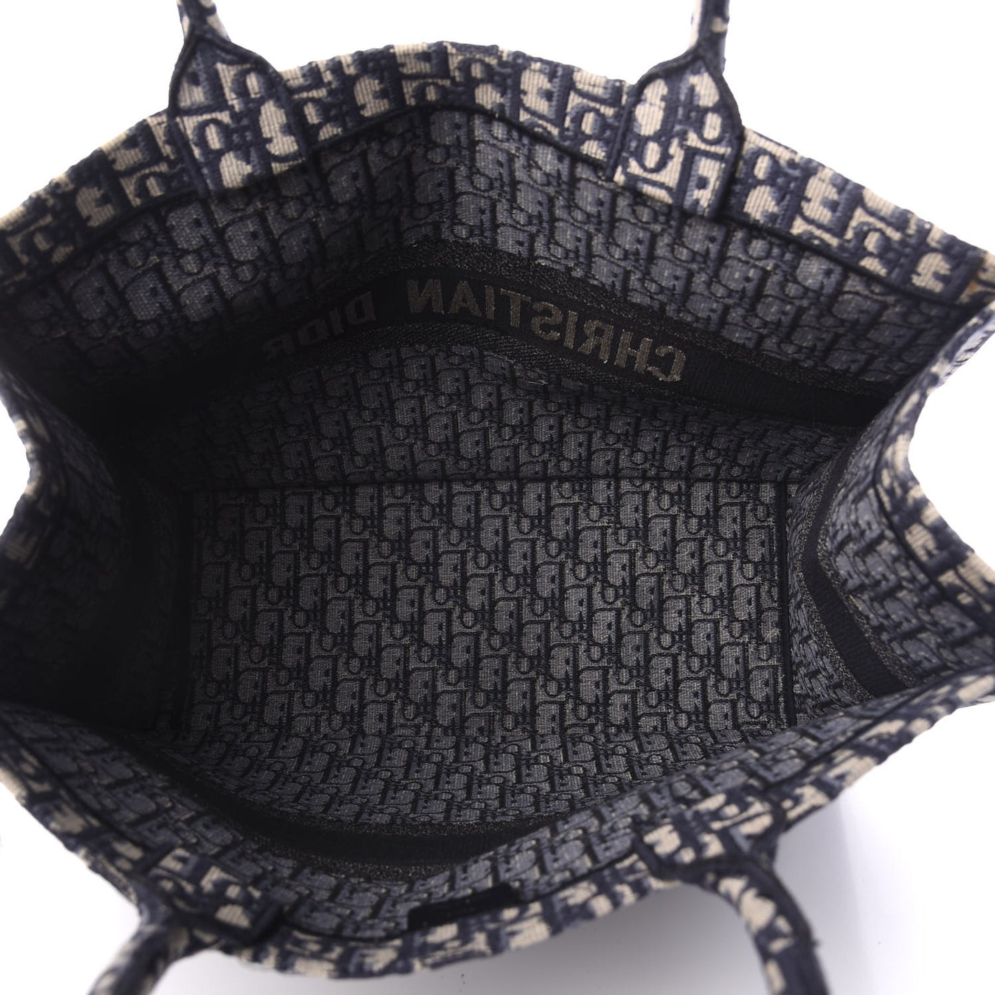 Oblique Book Tote Blue Multicolor