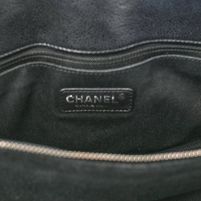 Chanel Caviar Quilted CC Timeless Soft Tote Black 6 of 10