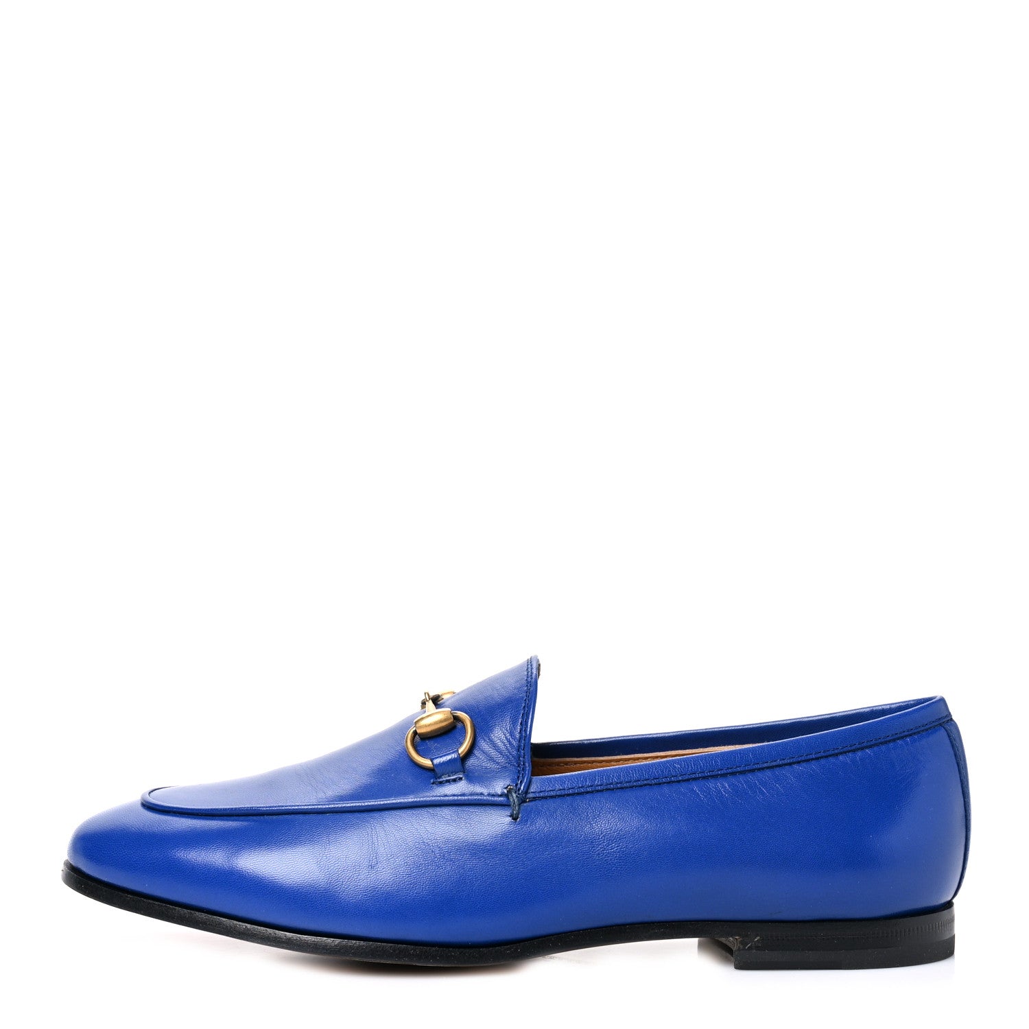 Gucci Malaga Kid Womens Jordaan Loafers 36 Electric Blue 1 of 8