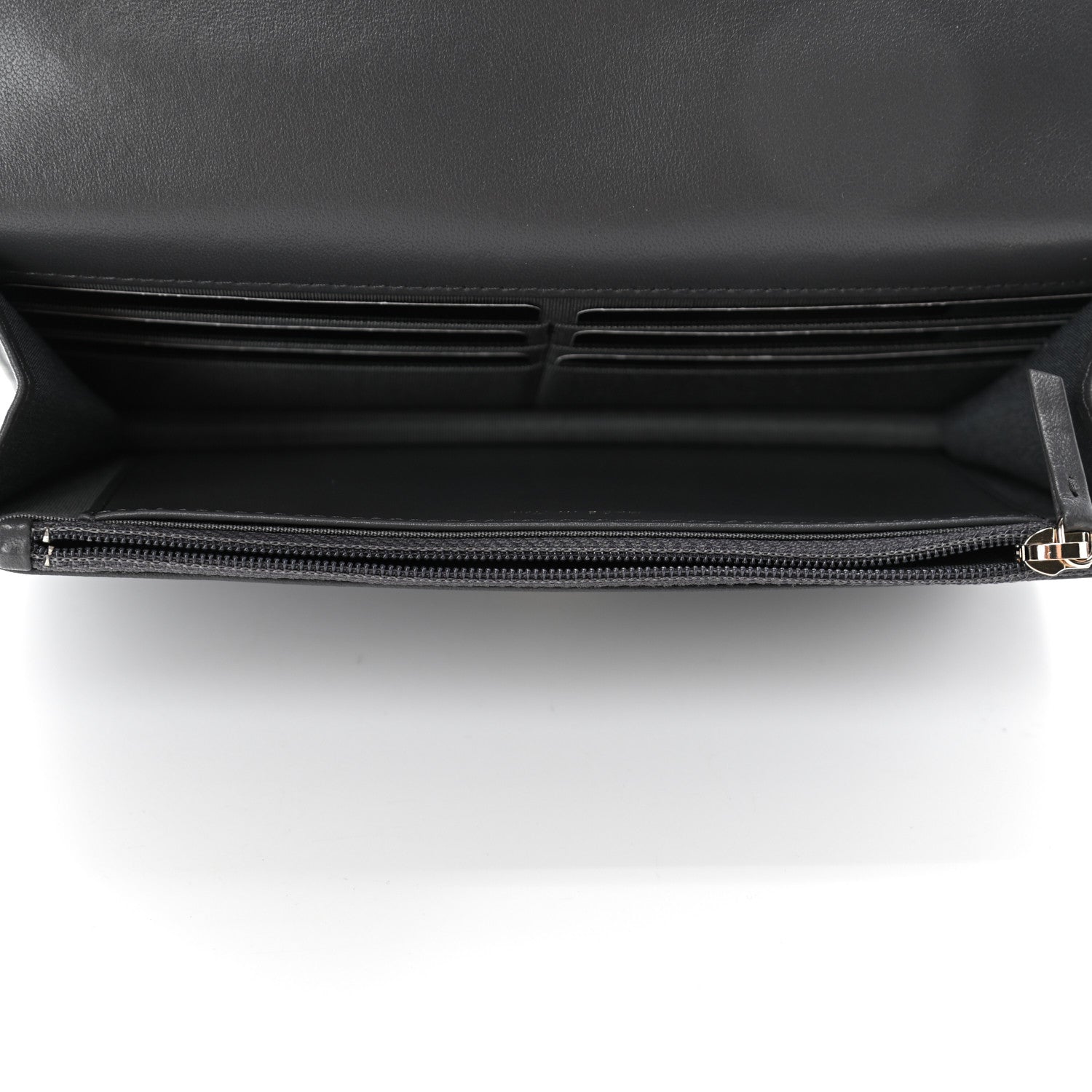 Chanel Lambskin Quilted Chanel 19 Wallet On Chain WOC Dark Grey 4 of 5
