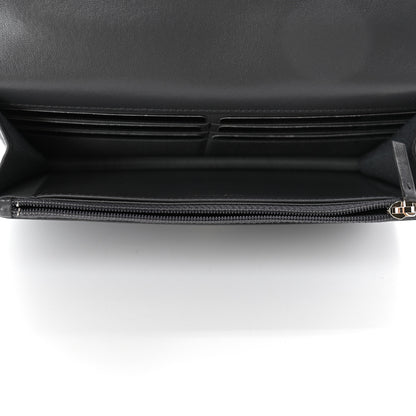 Chanel Lambskin Quilted Chanel 19 Wallet On Chain WOC Dark Grey 4 of 5