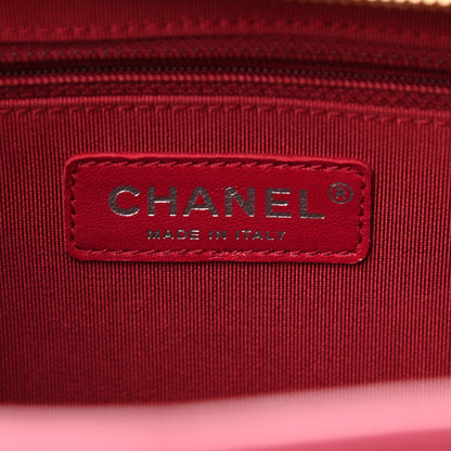 Chanel Aged Calfskin Chevron Quilted Medium Gabrielle Hobo Dark Pink 6 of 9