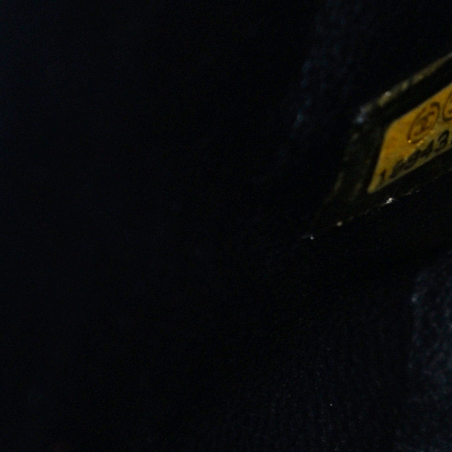 Crinkled Patent Quilted Jumbo Single Flap Dark Navy