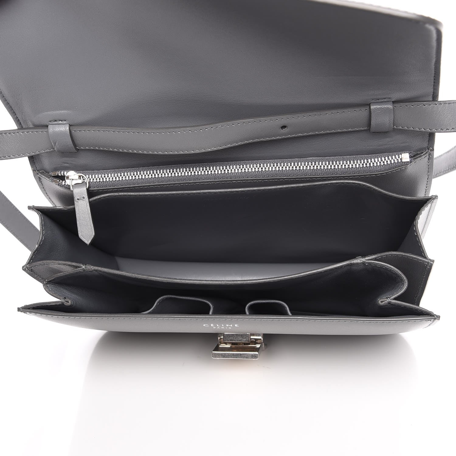 Celine Box Calfskin Medium Classic Box Flap Bag Kohl 5 of 11