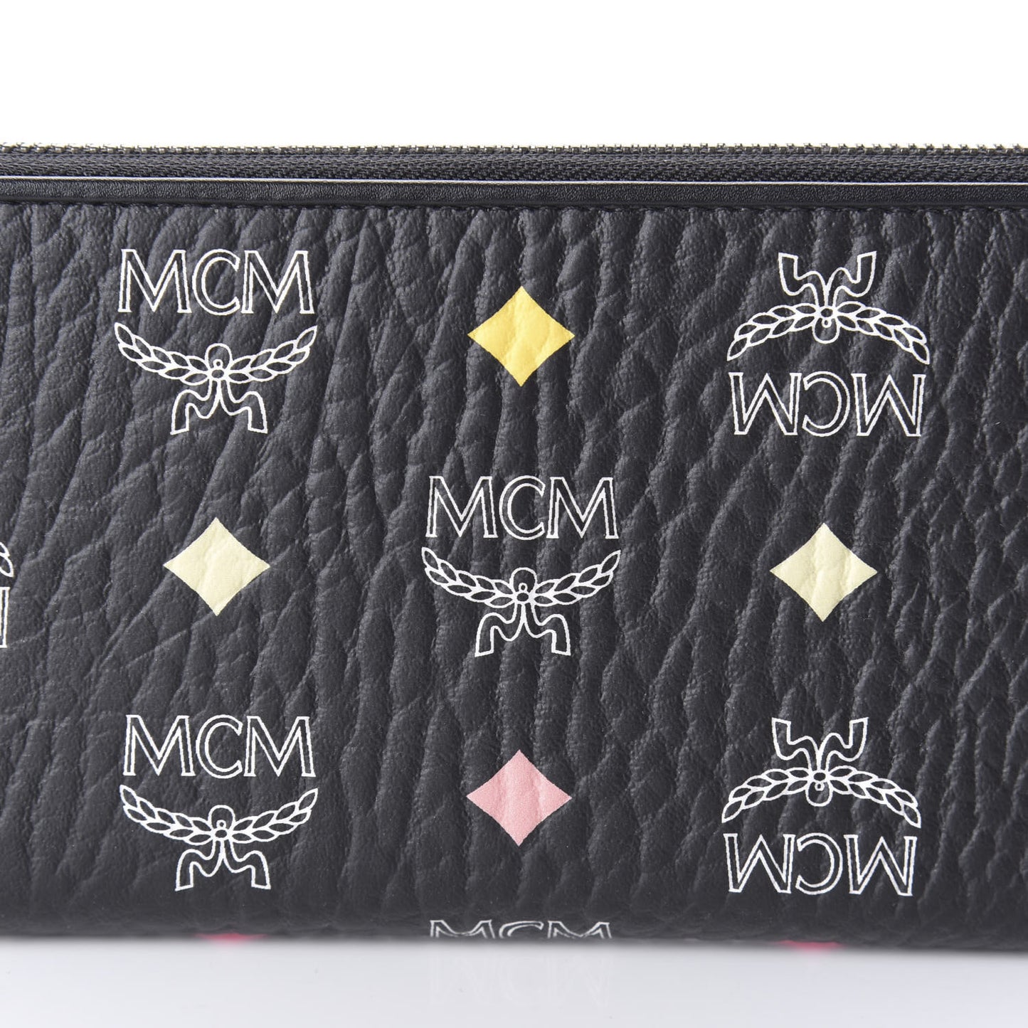 Skyoptic Visetos Large Zip Around Wallet Black