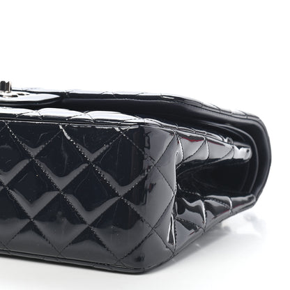 Chanel Patent Quilted Jumbo Double Flap Navy 9 of 9