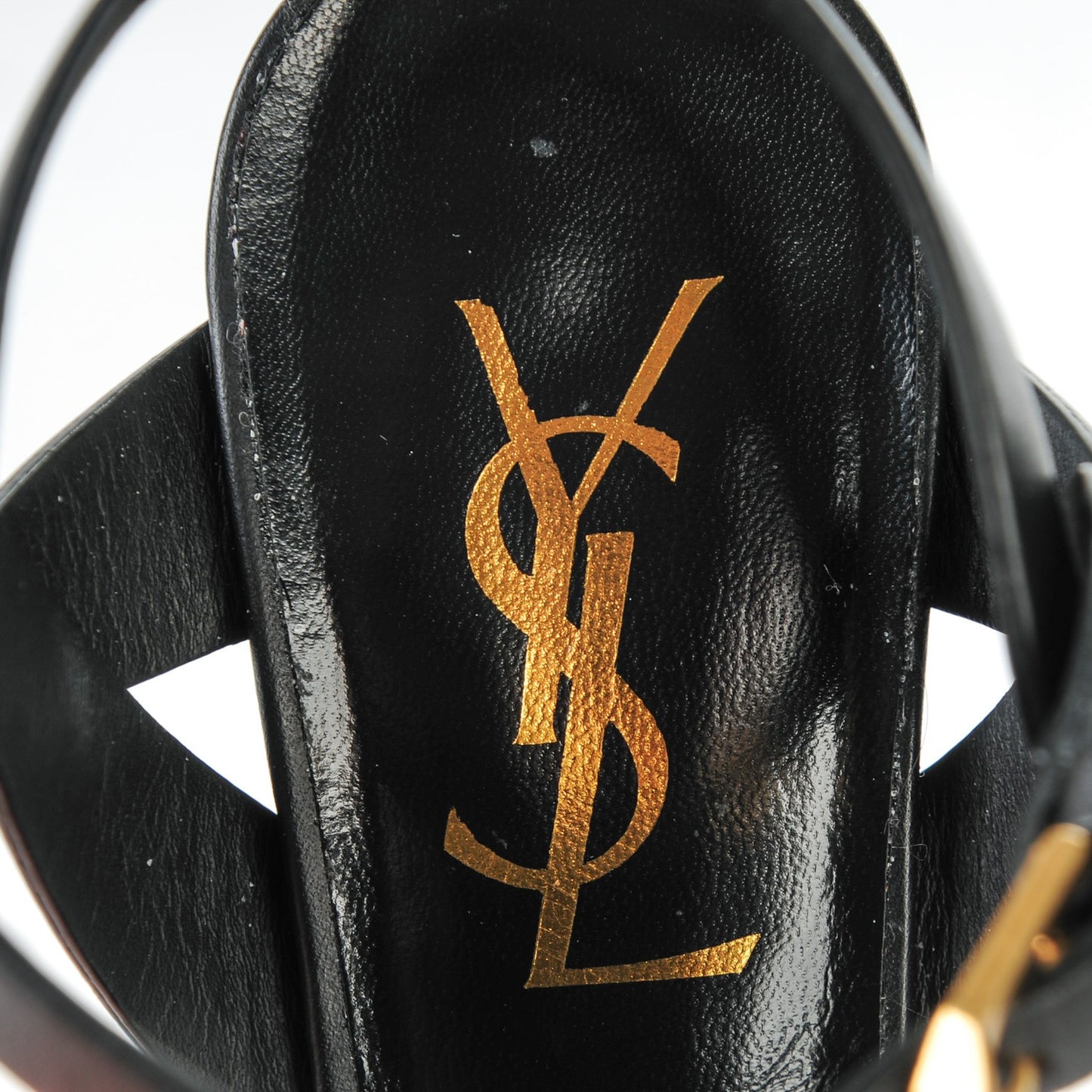 Calfskin Tribute 75 Platform Sandals 34 Black