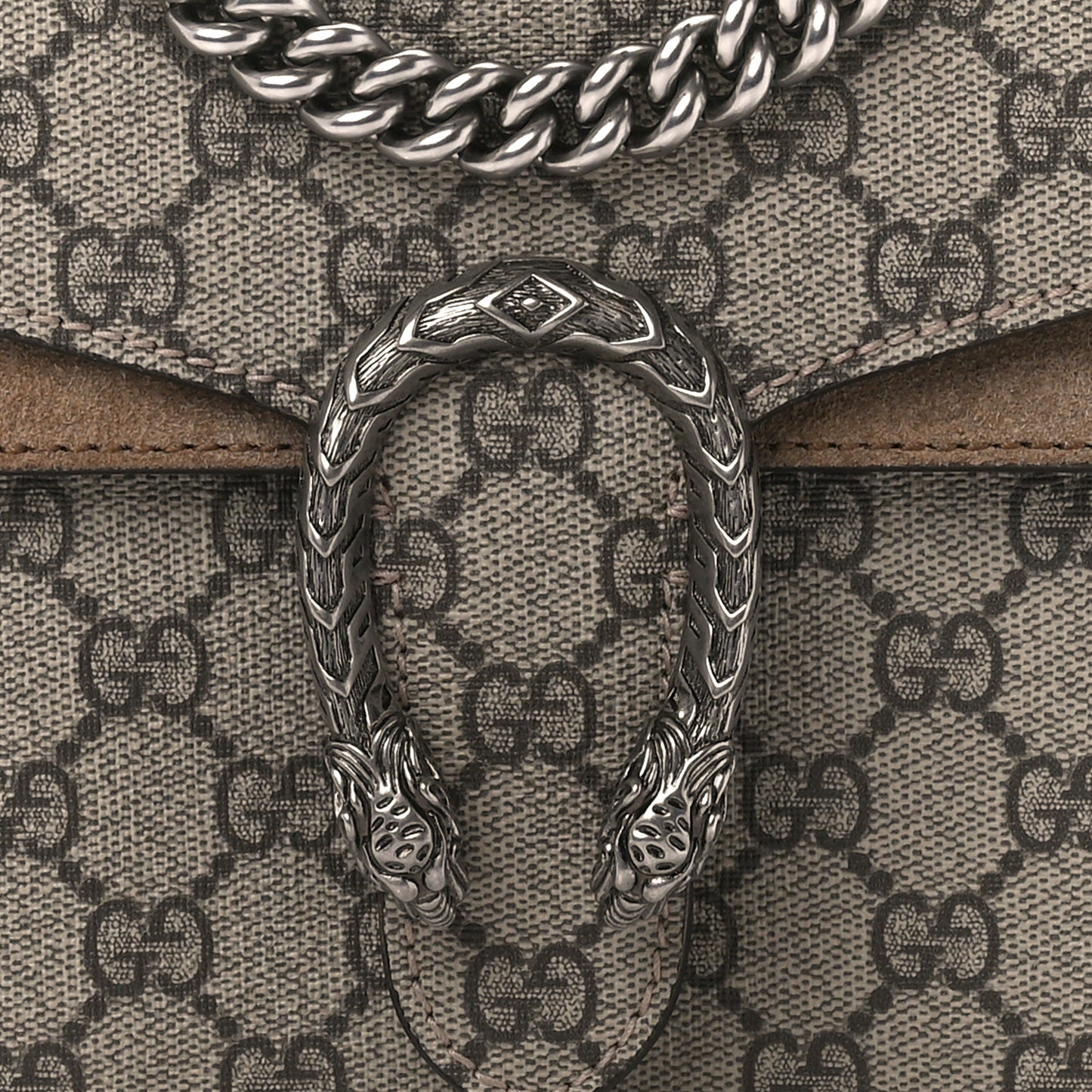 GG Supreme Monogram Mini Dionysus Shoulder Bag Taupe