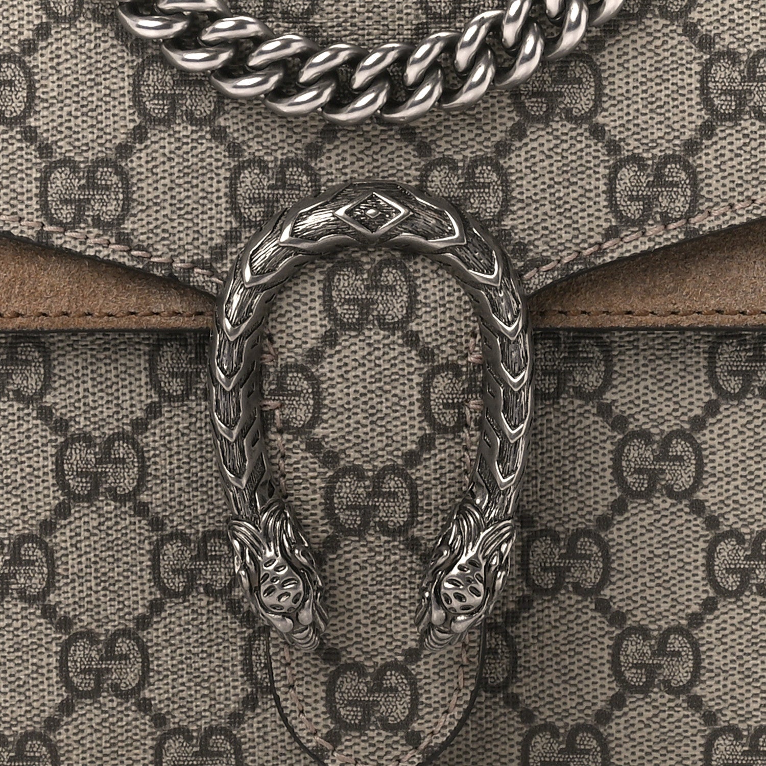 Gucci GG Supreme Monogram Mini Dionysus Shoulder Bag Taupe 8 of 10