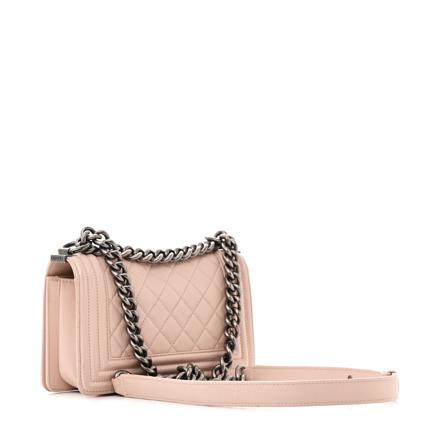 Chanel Calfskin Quilted Small Boy Flap Light Pink 3 of 19