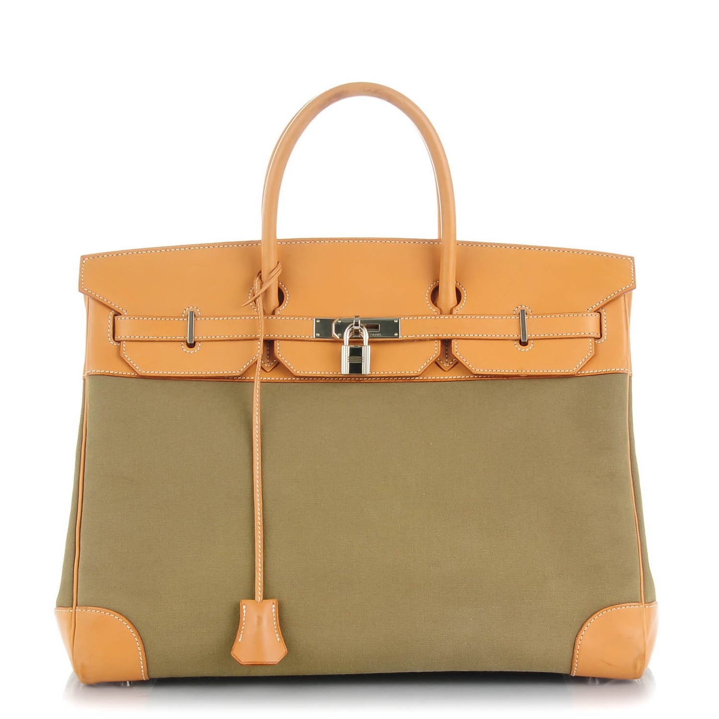 Natural Barenia Toile Birkin 40