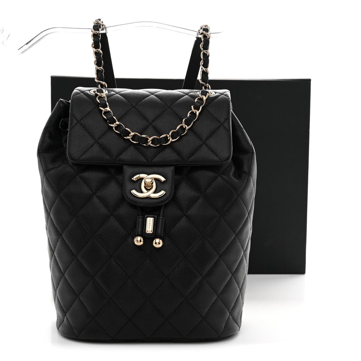Caviar Quilted Urban Spirit Backpack Black