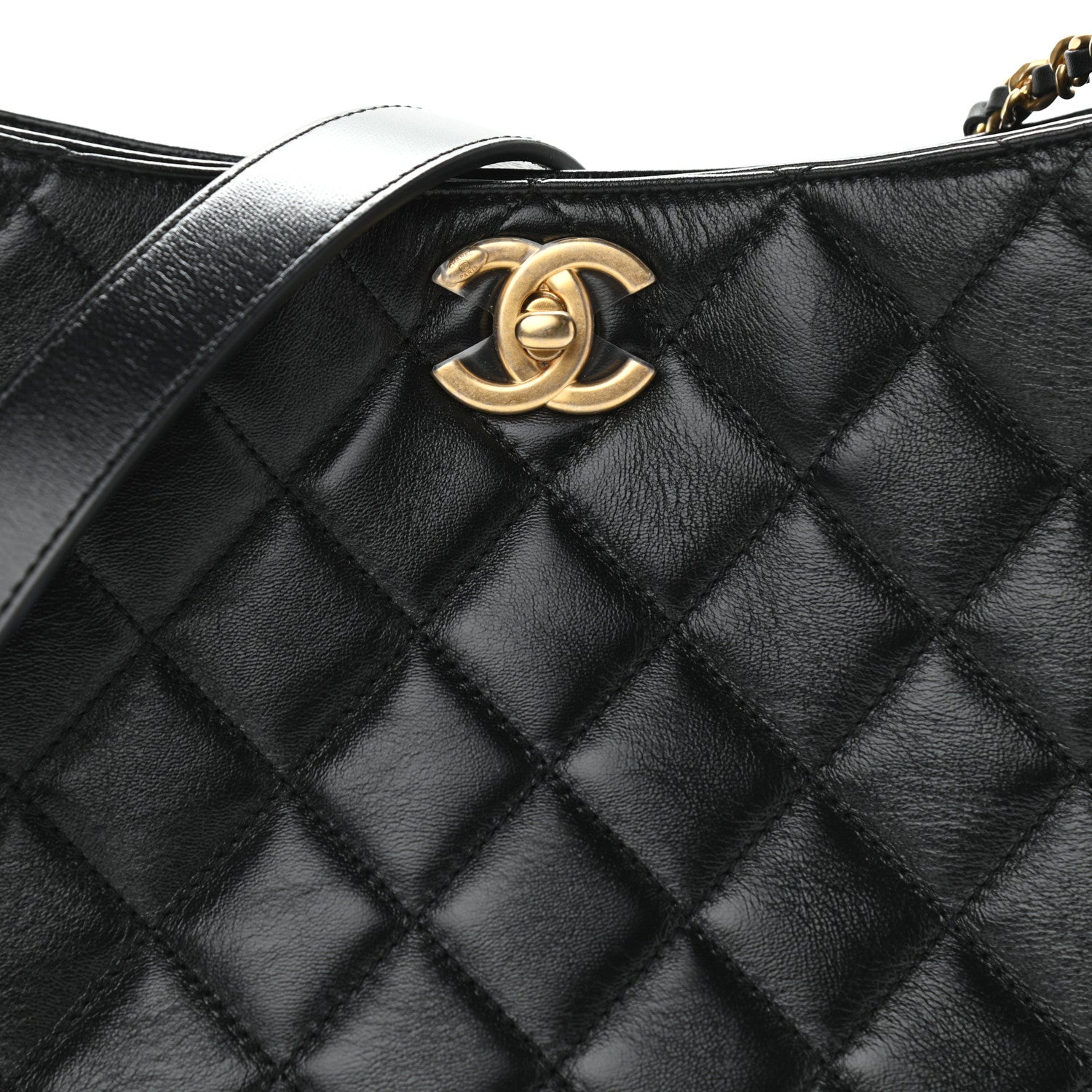 Chanel Lambskin Quilted Hobo Black 8 of 11