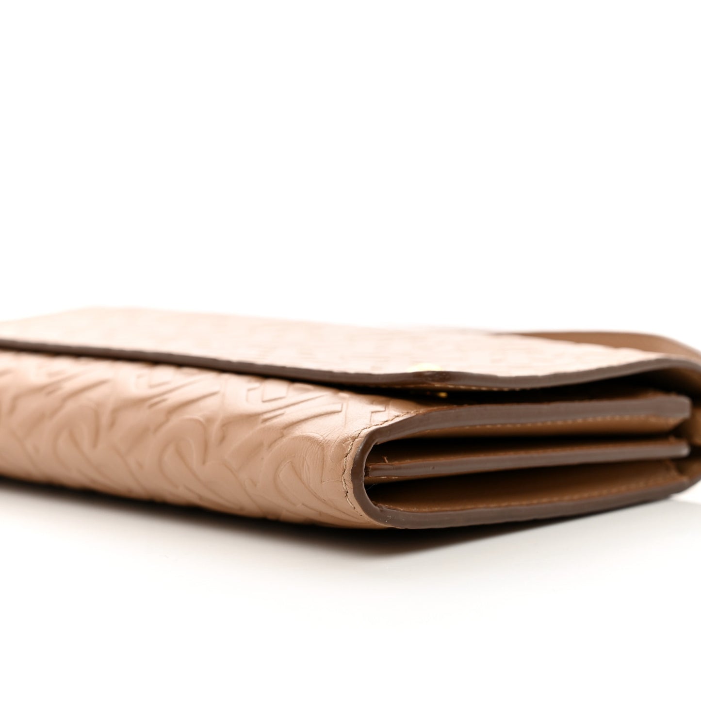 Calfskin Embossed Monogram Crossbody Light Camel