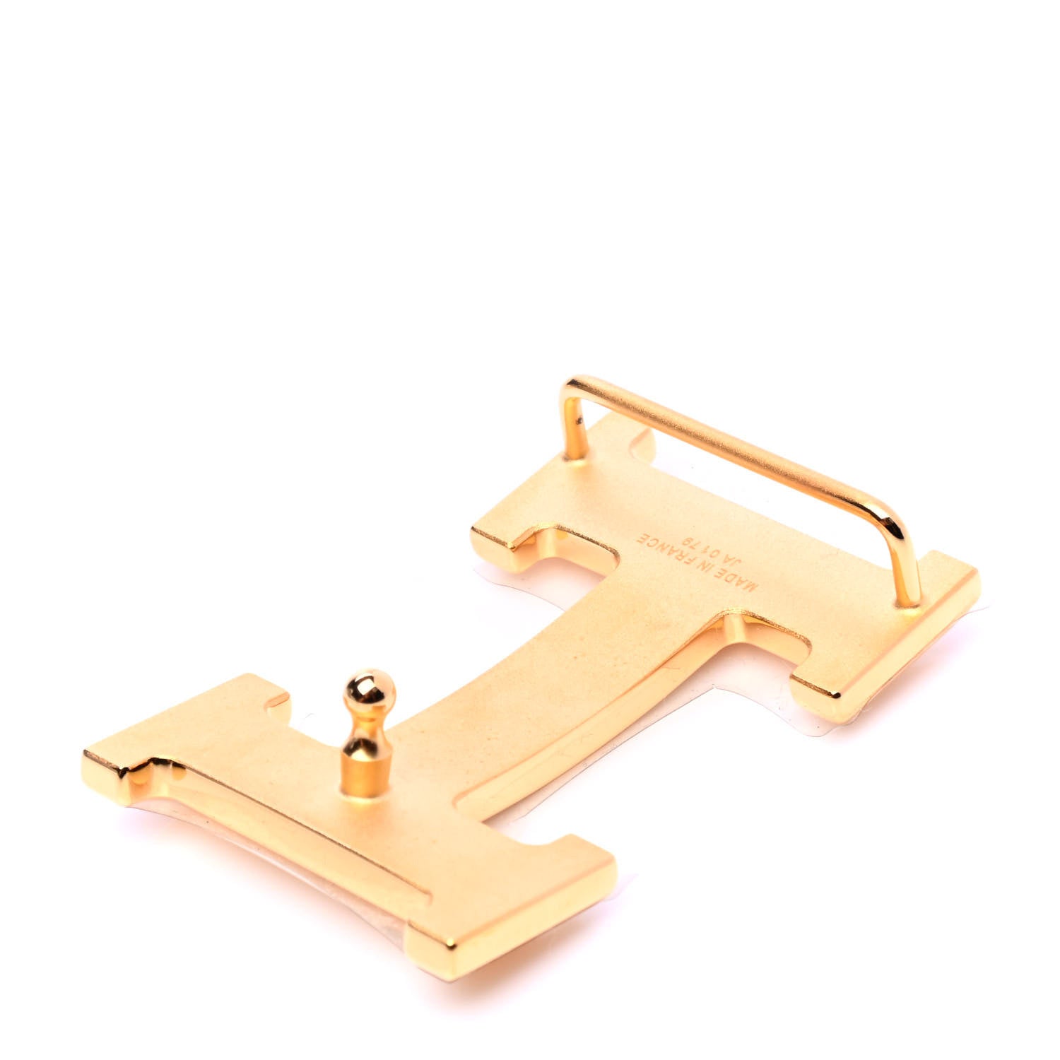 Hermes Polished 32mm H Belt Buckle Gold 3 of 5