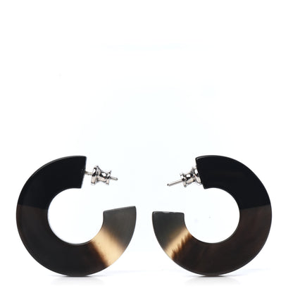 Hermes Buffalo Horn Isthme Earrings 1 of 4