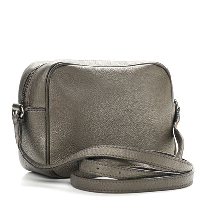 Gucci Metallic Pebbled Calfskin Small Soho Disco Bag Sasso 3 of 20