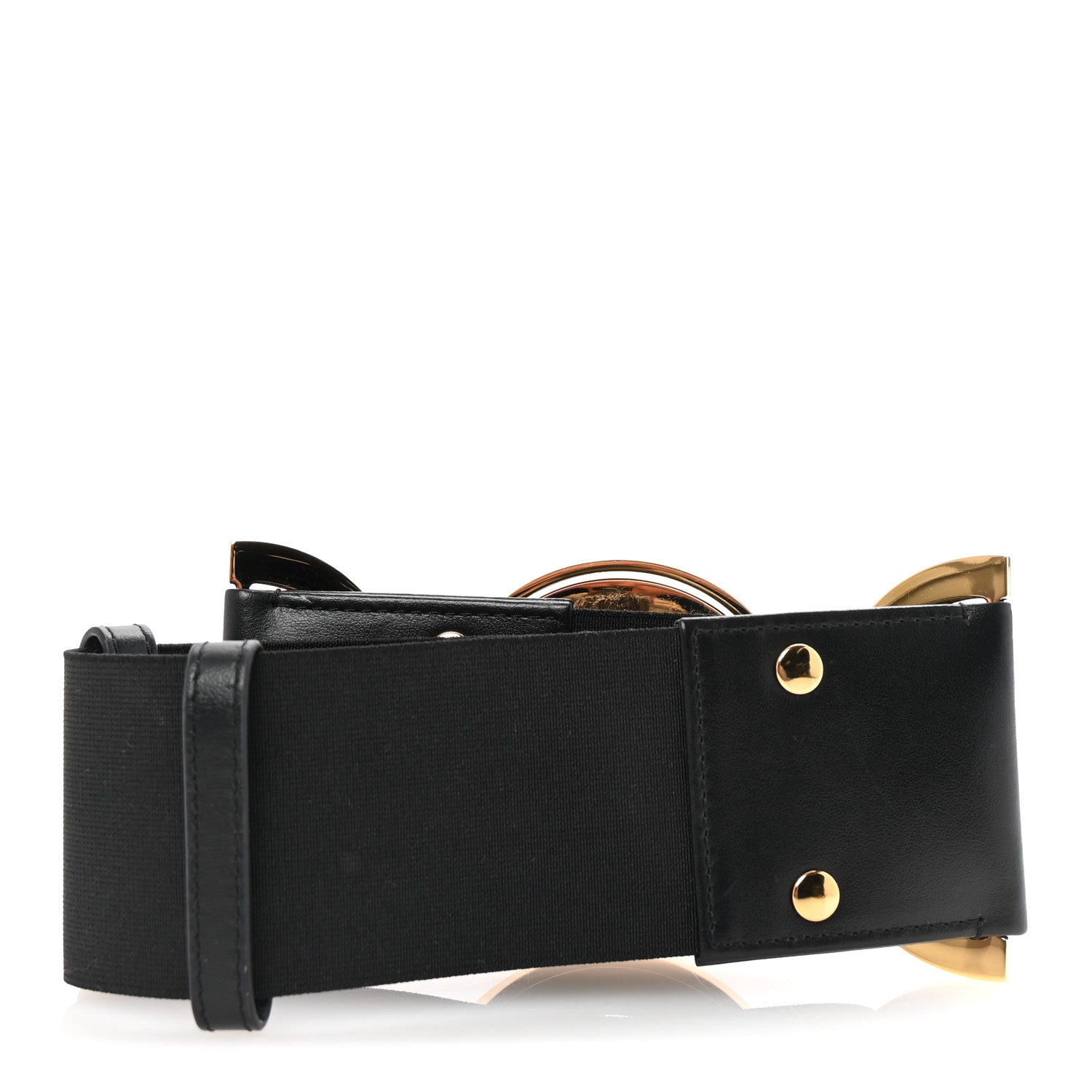 Versace Calfskin Palazzo Medusa '95 Wide Belt XS Black 2 of 3