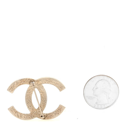 Chanel Metal Pearl CC Brooch Silver 2 of 3